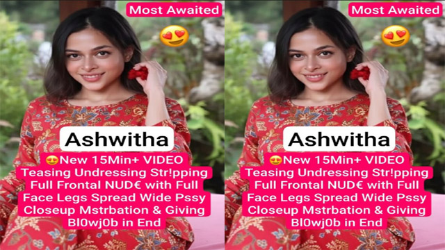 Nri Ashw!tha Most Awaited New Teasing & Closeup Mstrbation – Giving Blowjob in End