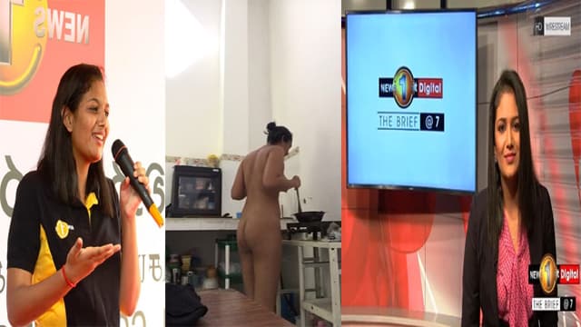 Sri Lankan Nude Anchor – Kitchen Boobs Viral MMS